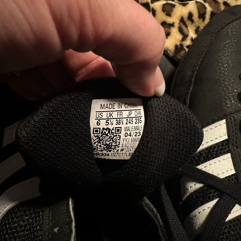 Adidas Black Sneakers Sleek Design
